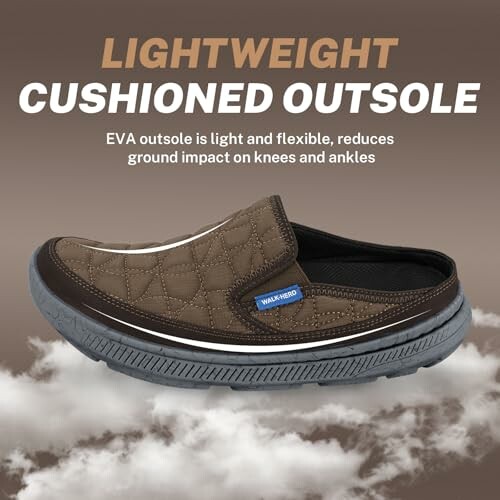 Lightweight cushioned outsole shoe with EVA material