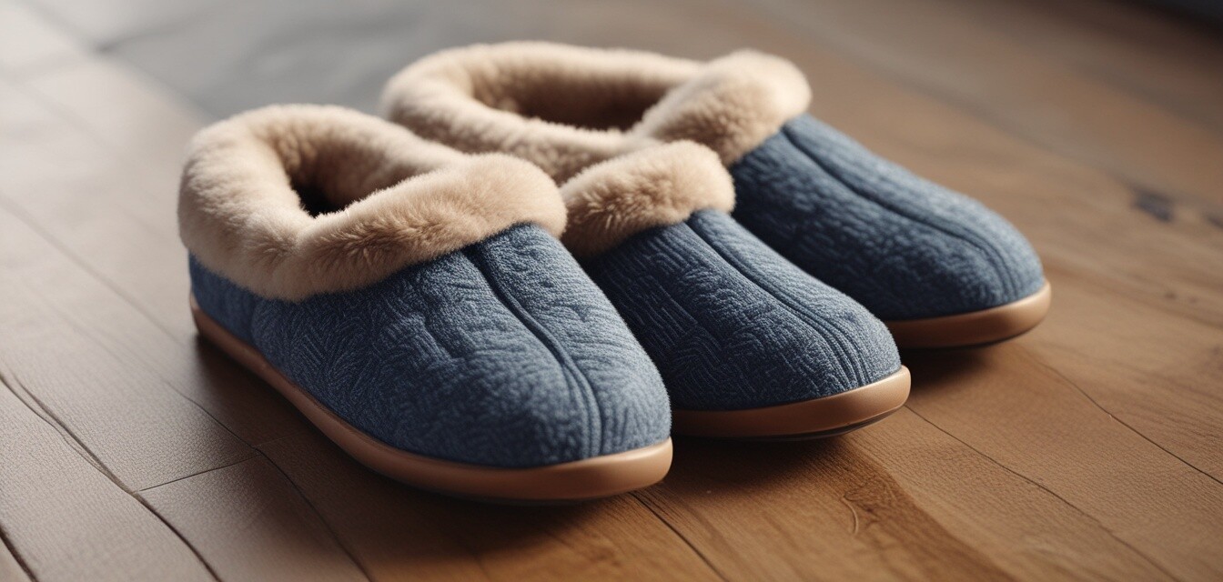 Winter men's slippers
