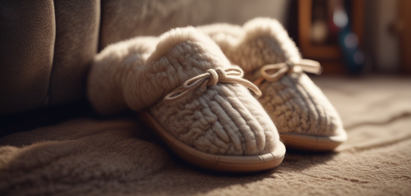 Wool slippers